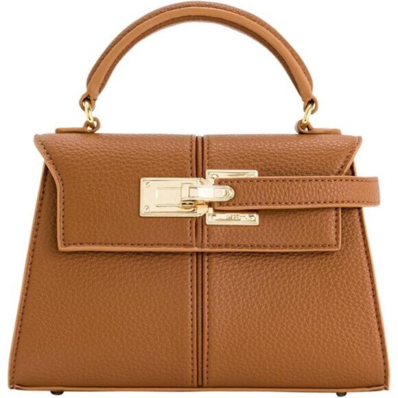 🆕Jw Pei Women Brown Vegan Leather Imported Elegant Sustainable Top Handle Bag - Picture 2 of 6